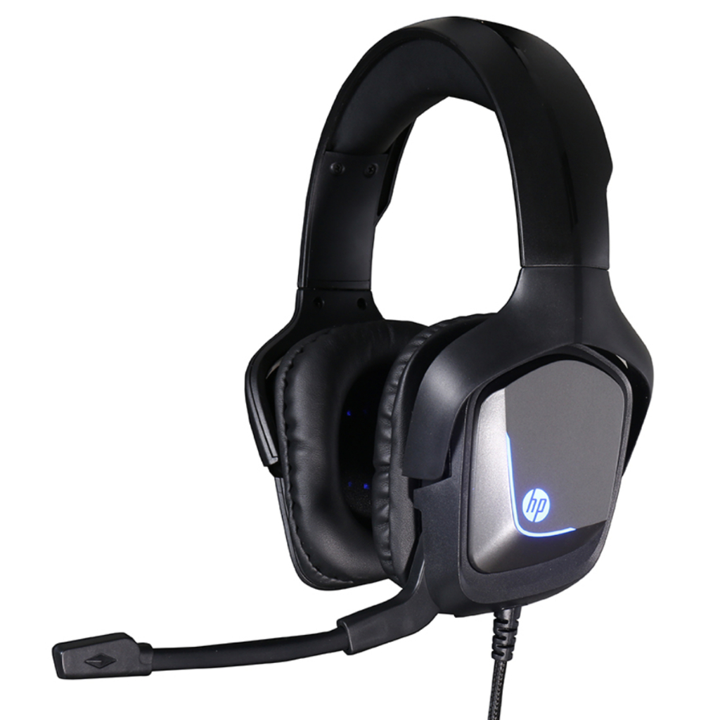 Fone de Ouvido Headset Gamer USB P2 3,5mm Led Azul Profissional HP Azul com Garantia