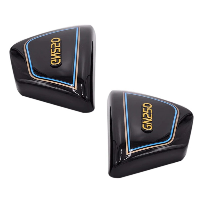 Par De Tampa Lateral Moto Suzuki Intruder 250 Gn 250 Carenagem Mod Original Preta