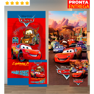 Toalha de Banho ou Rosto/Mão Lancheira Para Escola Infantil Carros Praia Piscina Felpa Estampada em Oferta na Shopee
