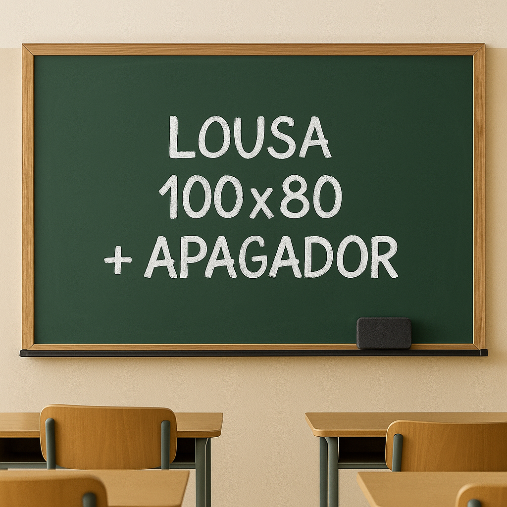 🧽 LOUSA VERDE 100x80 COM MOLDURA EM MADEIRA + APAGADOR 🟩✨ em Oferta na Shopee