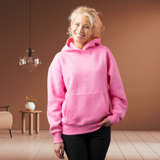 BLUSA DE MOLETOM FEMININA FLANELADA COM TOUCA E BOLSO CANGURU em Oferta na Shopee