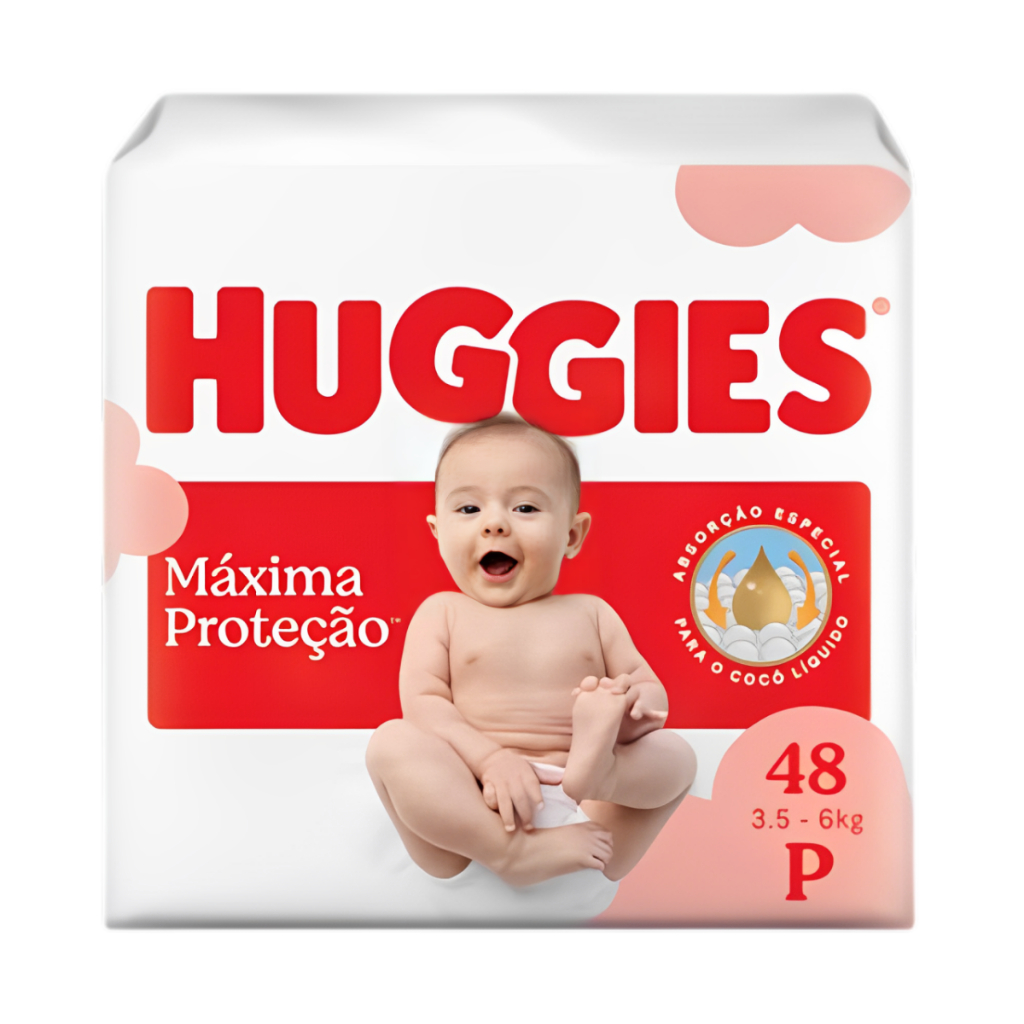 Fralda Huggies Supreme Care Mega - 48 Unidades - Tamanho P