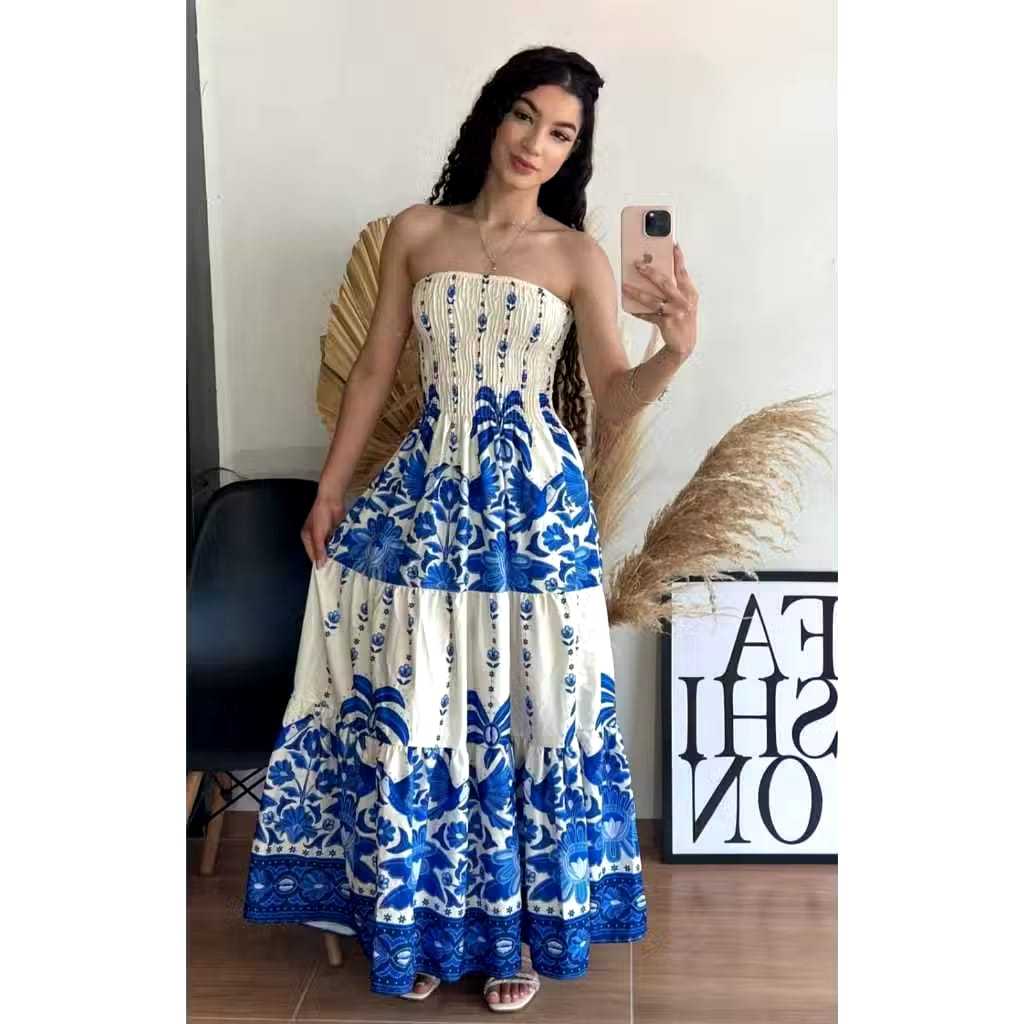 VESTIDO ESTAMPADO TOMARA QUE CAIA