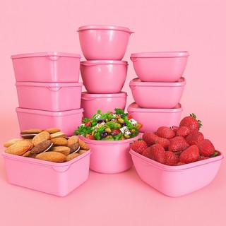 Kit com 12 Potes Plasticos Para Alimentos Frezer Geladeira