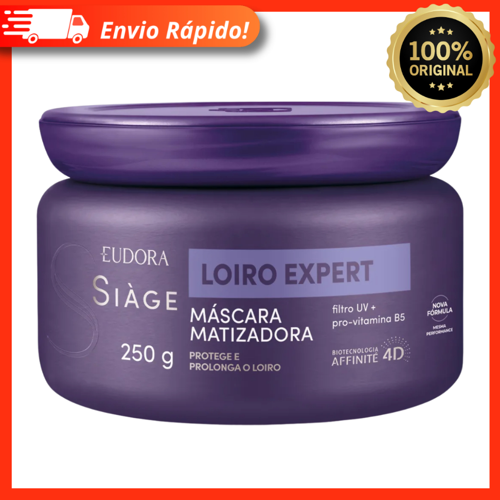 Máscara Capilar Matizadora Siàge Loiro Expert 250g - Eudora