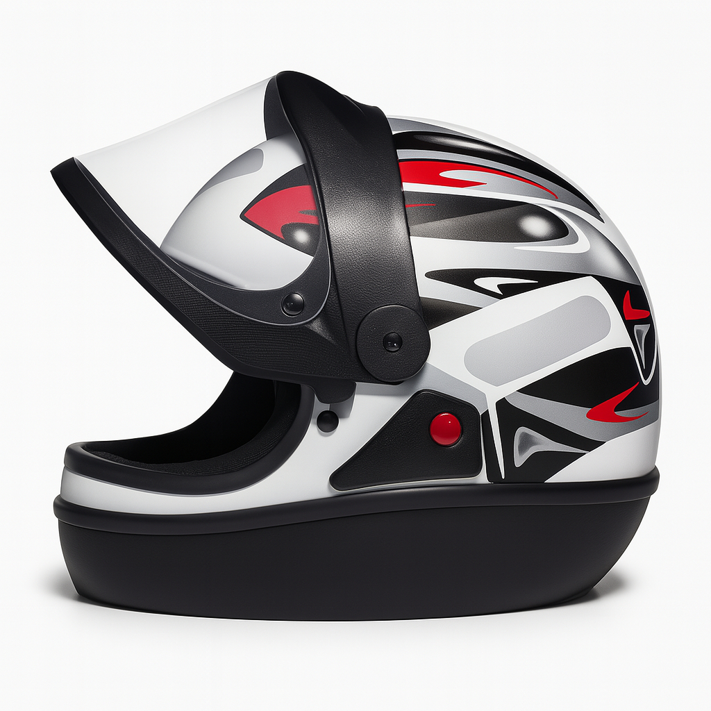 Capacete San Marino Automático Fechado Grafic Femme E Classic
