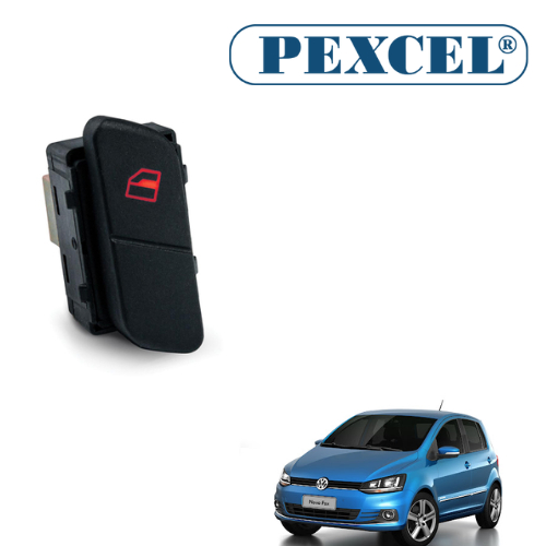 Interruptor de vidro elétrico Fox Traseiro simples Esquerdo