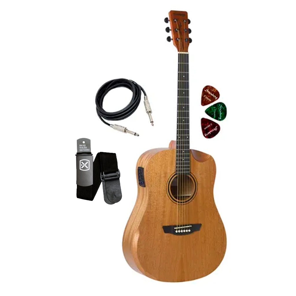 Violão Strinberg Forest Fs4d Hcr Tos Folk Aço Cores