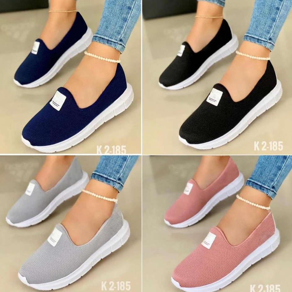 Tênis Sapatilha Feminina Adulta Casual leve e Confortável Flexível