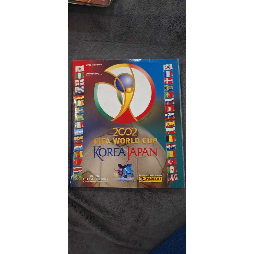 Album completo, colado e original panini copa do mundo mundial de 2002