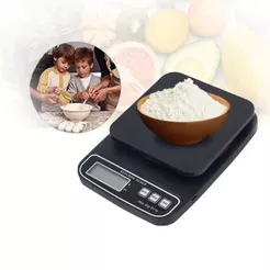 Balança De Cozinha Digital Visor LCD Nutrição Tara Inteligente Precisão de 1g Max de Peso 5Kg