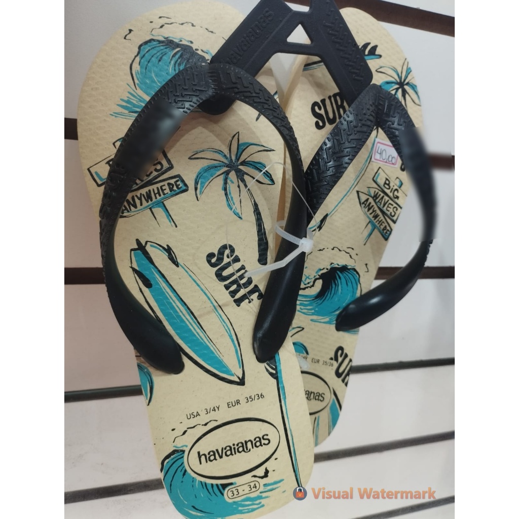 Chinelo Surf Verão Estampado Unissex Antiderrapante Confortável Praia 33/34