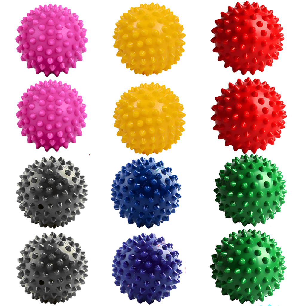 Kit 12 Bolinha Cravo Macia Massagem e Fisioterapia Anti-stress em Oferta na Shopee