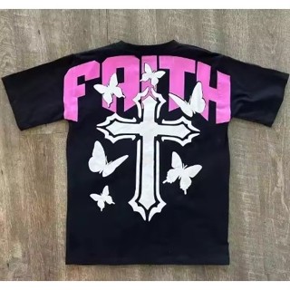 Camiseta Faith Cruz Borboletas Street Novo! em Oferta na Shopee