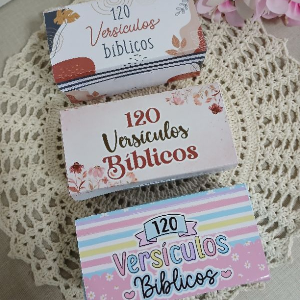 Caixa Meus Versiculos 120 Versiculos Biblicos em Oferta na Shopee