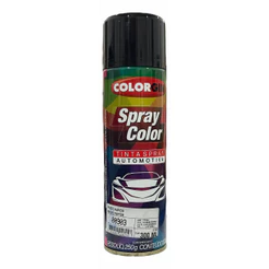TINTA SPRAY AUTOMOTIVA COLORGIN PRETO RAPIDO 300ML
