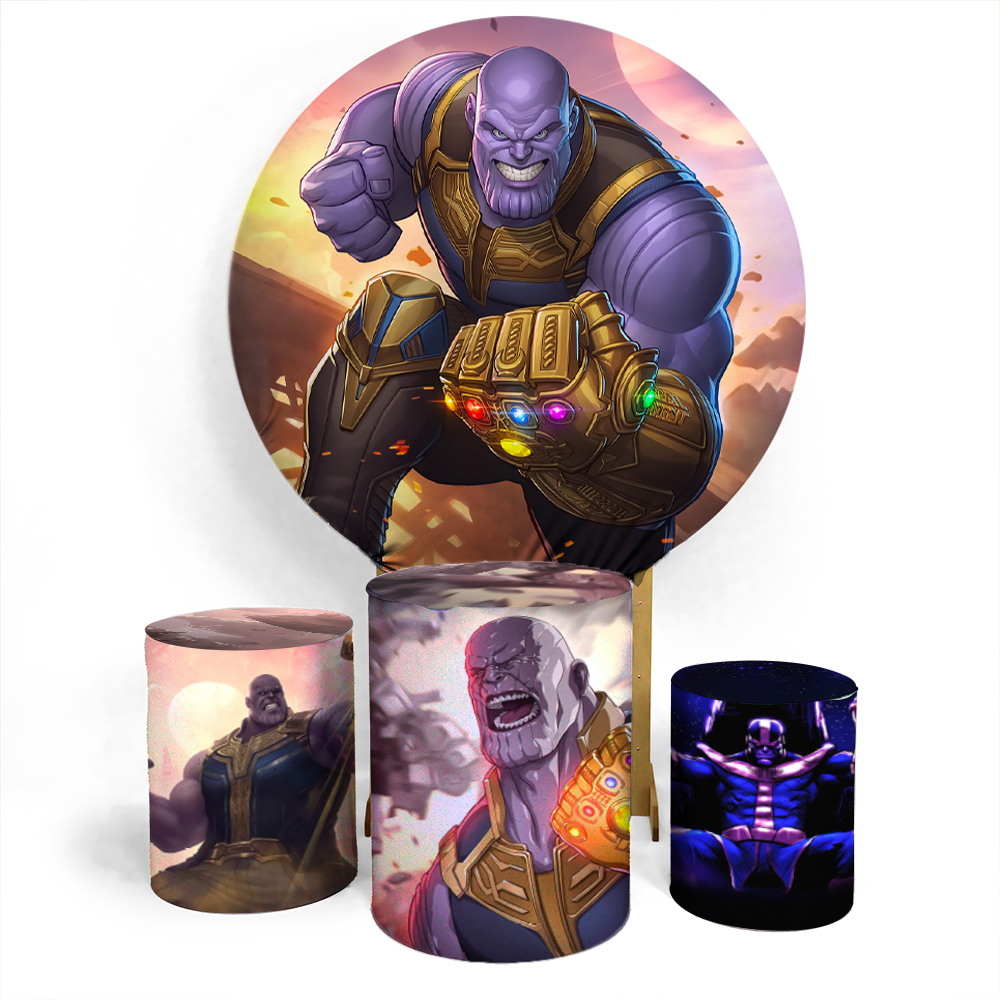 Kit Painel de Festa Herois + Trio Completo Alta Qualidade Para Festas Aniversarios