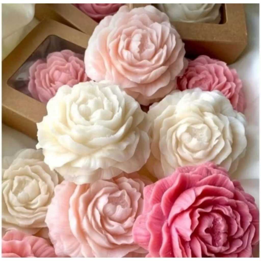 Vela Flor Peônia Aromática ideal para Lembrancinhas |Aniversário| Casamento| Batizado |Eventos | chás | Decoração uni