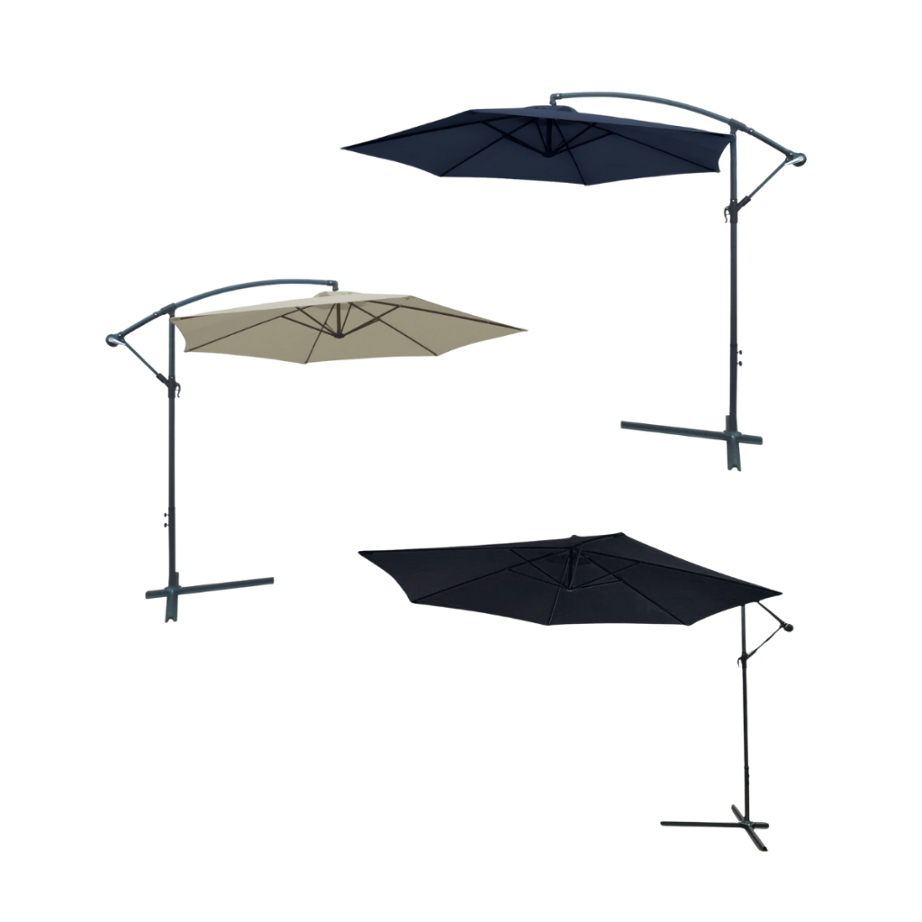 Ombrelone Lateral Suspenso 3,50m Alumínio Importway P/jardim, deck, piscina, espaço gourmet em Oferta na Shopee