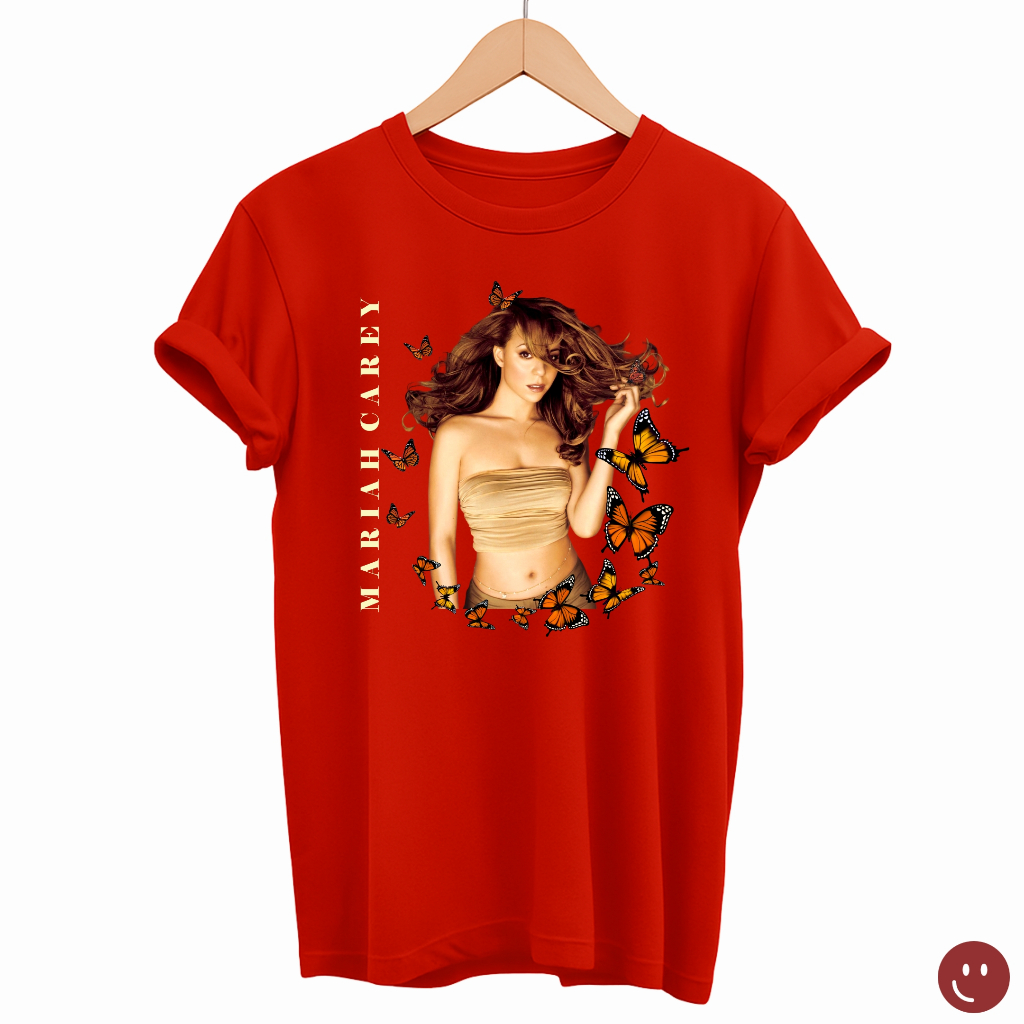 Tshirt Camiseta Unissex Cantora Mariah Carey Música Pop Internacional Its Time Blusa Estampada Artista