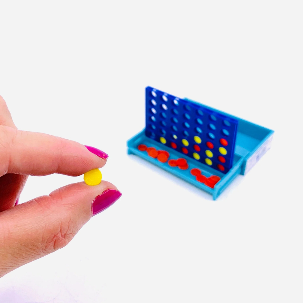 Connect 4 mini jogo de estratégia portátil divertido para viagens família crianças e adultos