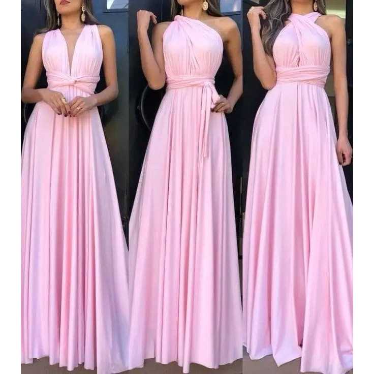 Vestido Multiuso Varias Formas de Usar  Madrinhas Casamento Festa Formaturas