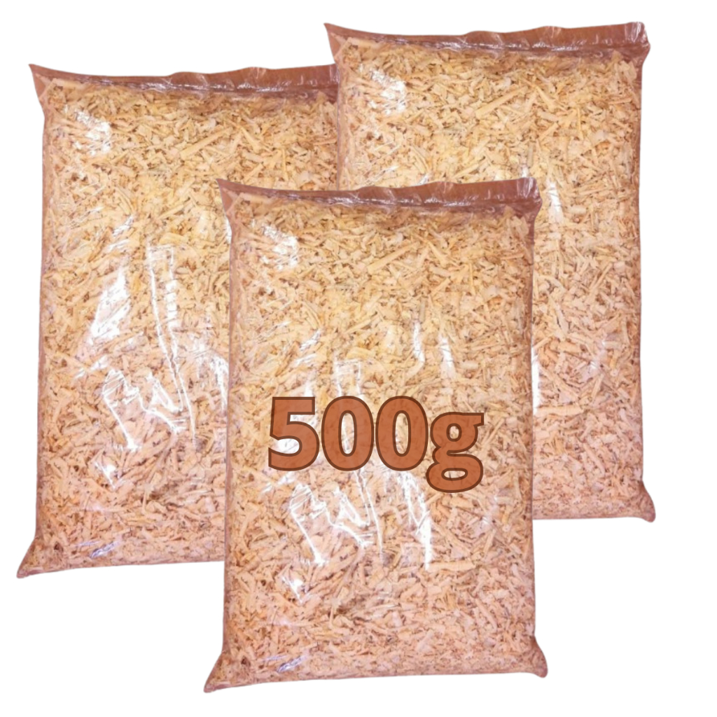 Kit 3 Serragem Prensada Compostagem Roedores Aves Hamster Madeira 500g