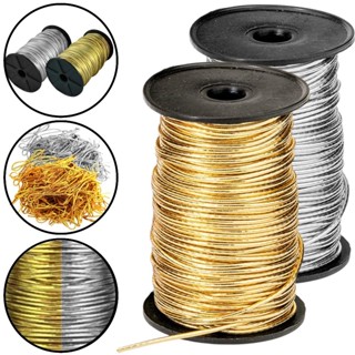 Cordão Elástico Metalizado Ouro Ou Prata Roliço Com 1,5 Mm x 50 Metros em Oferta na Shopee