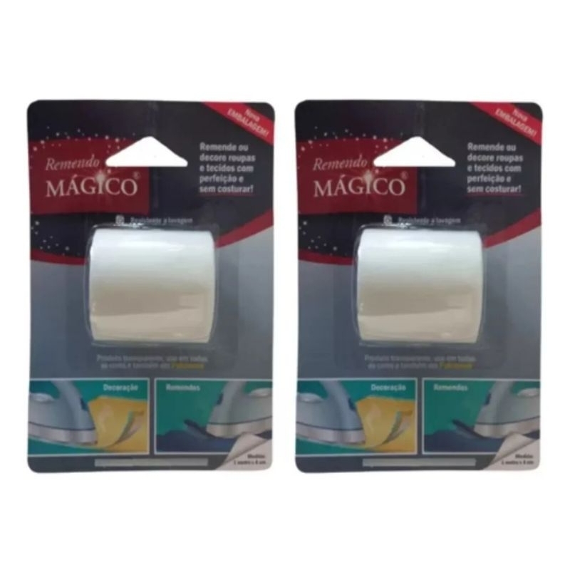 Remendo Mágico Termo Colante 1 metro x 4 cm 1 Rolo Acessório de Costura para Reparos e Decoração