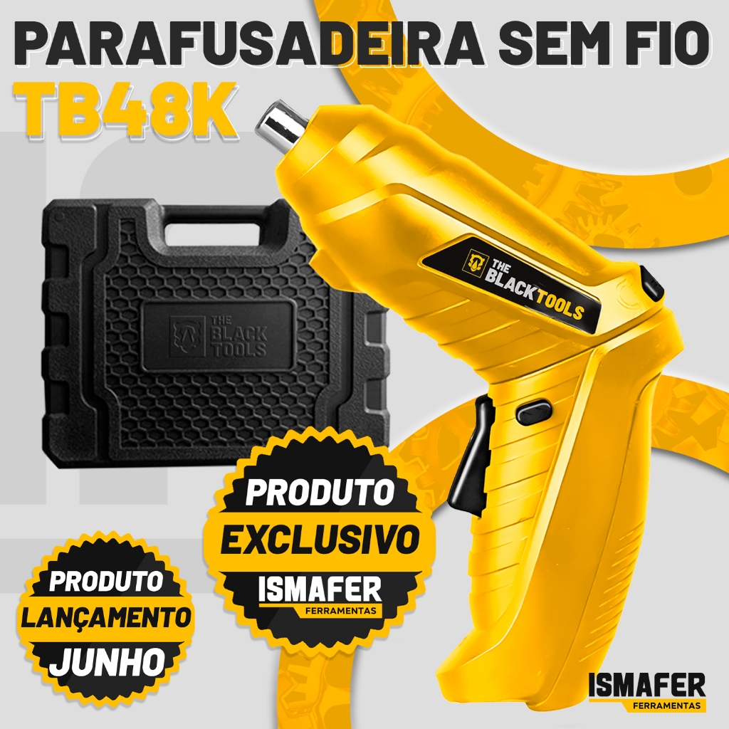 Parafusadeira Sem Fio 4.8v Bivolt C/ Carregador E Maleta 50/60hz Bivolt - Home & Living