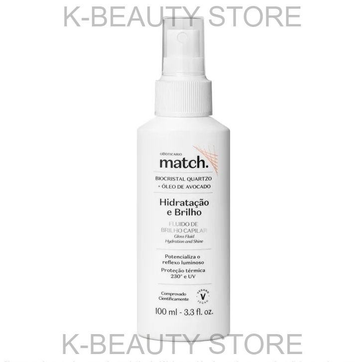 Fluido de Brilho Capilar Match Hidratação e Brilho 100ml O Boticário em Oferta na Shopee