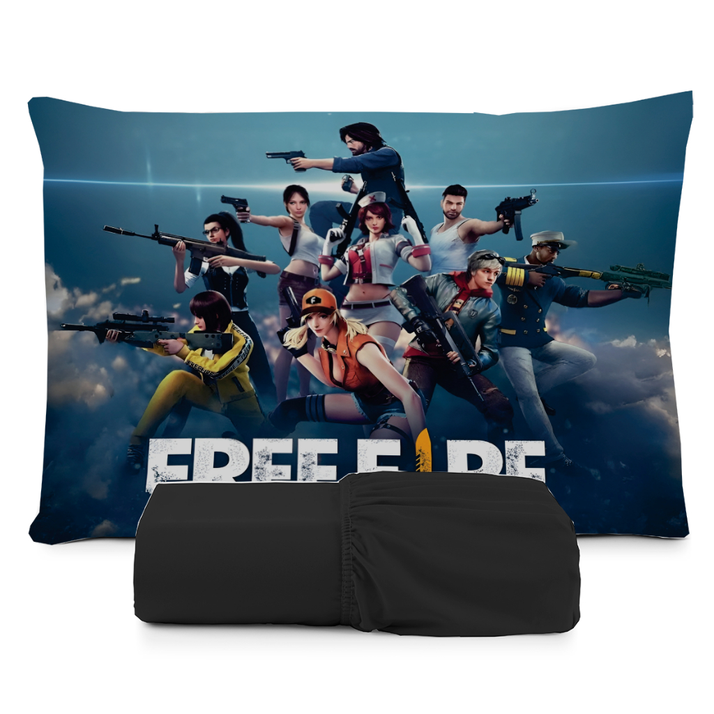 JOGO DE LENÇOL SOLTEIRO INFANTIL FREEFIRE GAME MENINO em Oferta na Shopee