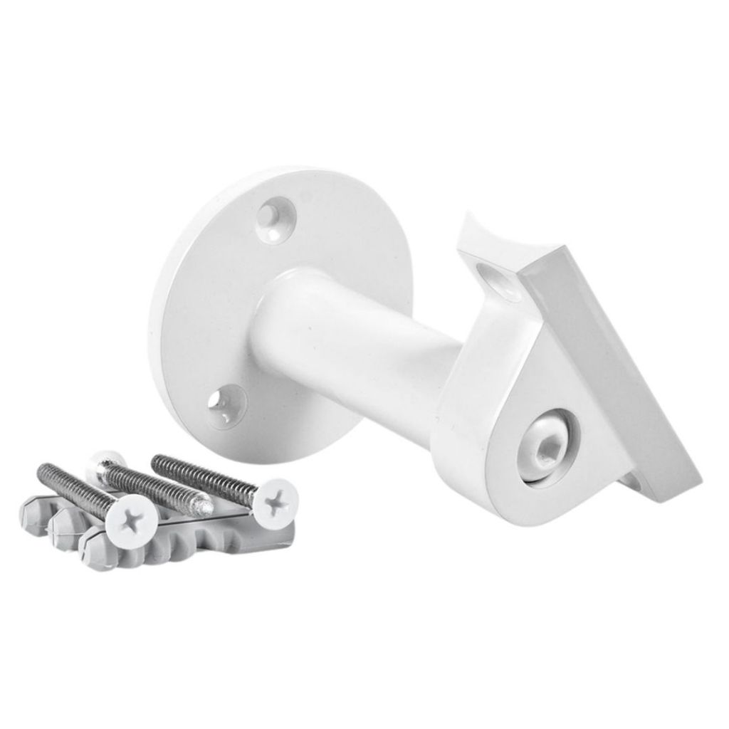 Suporte Corrimão Branco Alvenaria 2' Corrimão Guarda Corpo Pd02 - T&M
