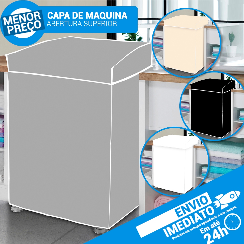 Capa de Maquina de Lavar 100% PVC Brastemp Consul Electrolux 9kg, 10kg, 11kg, 12kg, 13kg, 14kg, 15kg