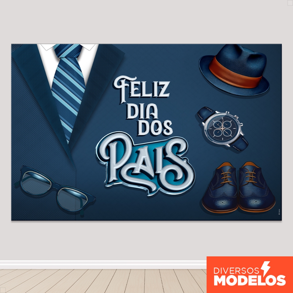 Painel Retangular Horizontal Sublimado Dia dos Pais Decoração Festa em Oferta na Shopee