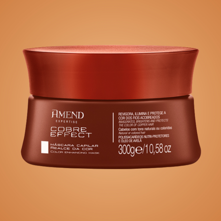 Máscara Amend Expertise Realce da Cor Cobre Effect 300g em Oferta na Shopee