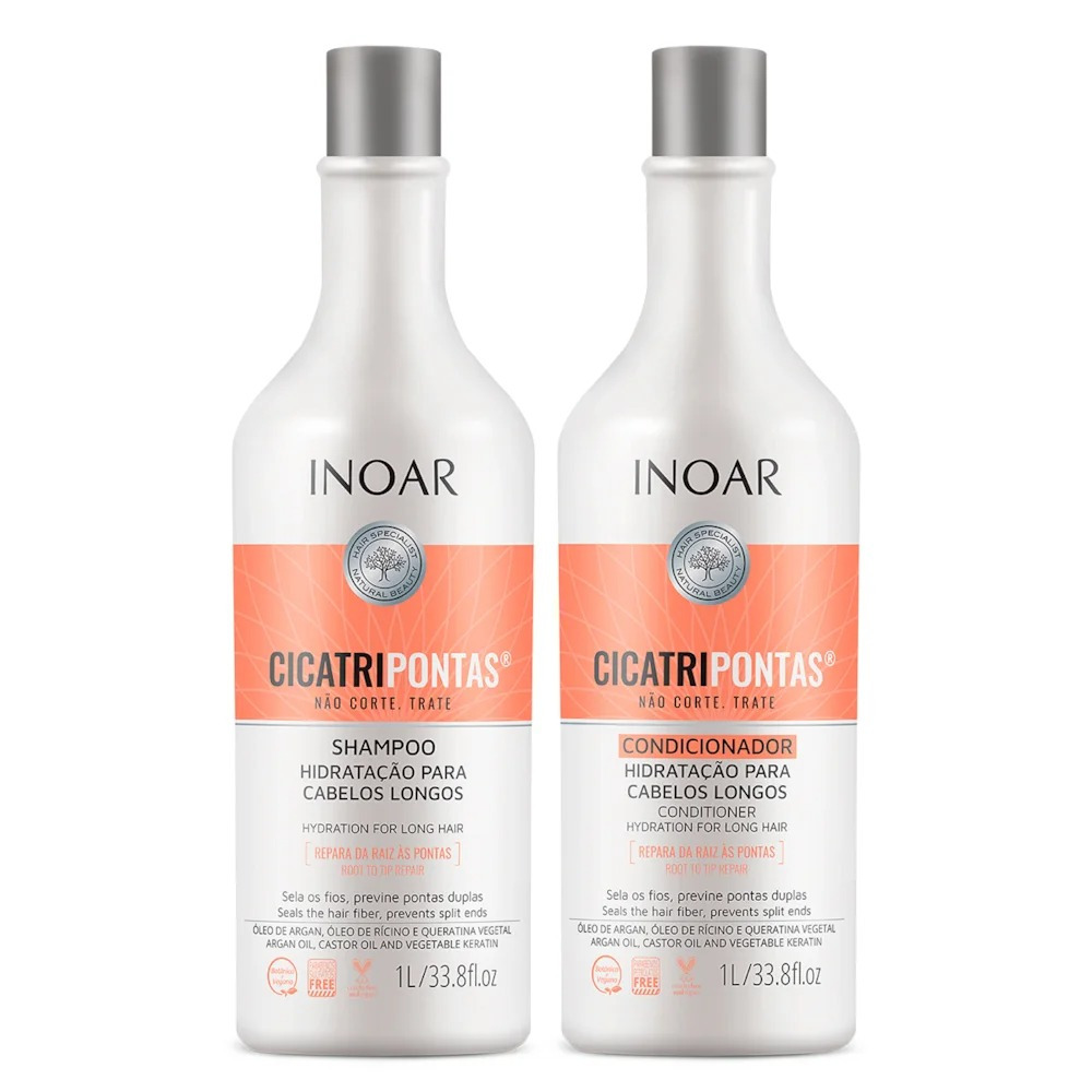 Inoar Kit Cicatripontas Shampoo e Condicionador 1L