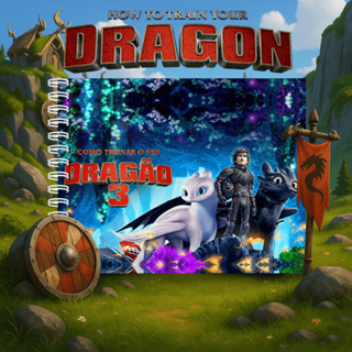 Produto Livro De Colorir Como Treinar Seu Dragão Capa Dura 50 Folhas de 180g em Oferta na Shopee