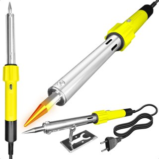 Ferro De Solda 127v Profissional Ponta Fina Lápis 100w Com Suporte Soldador em Oferta na Shopee