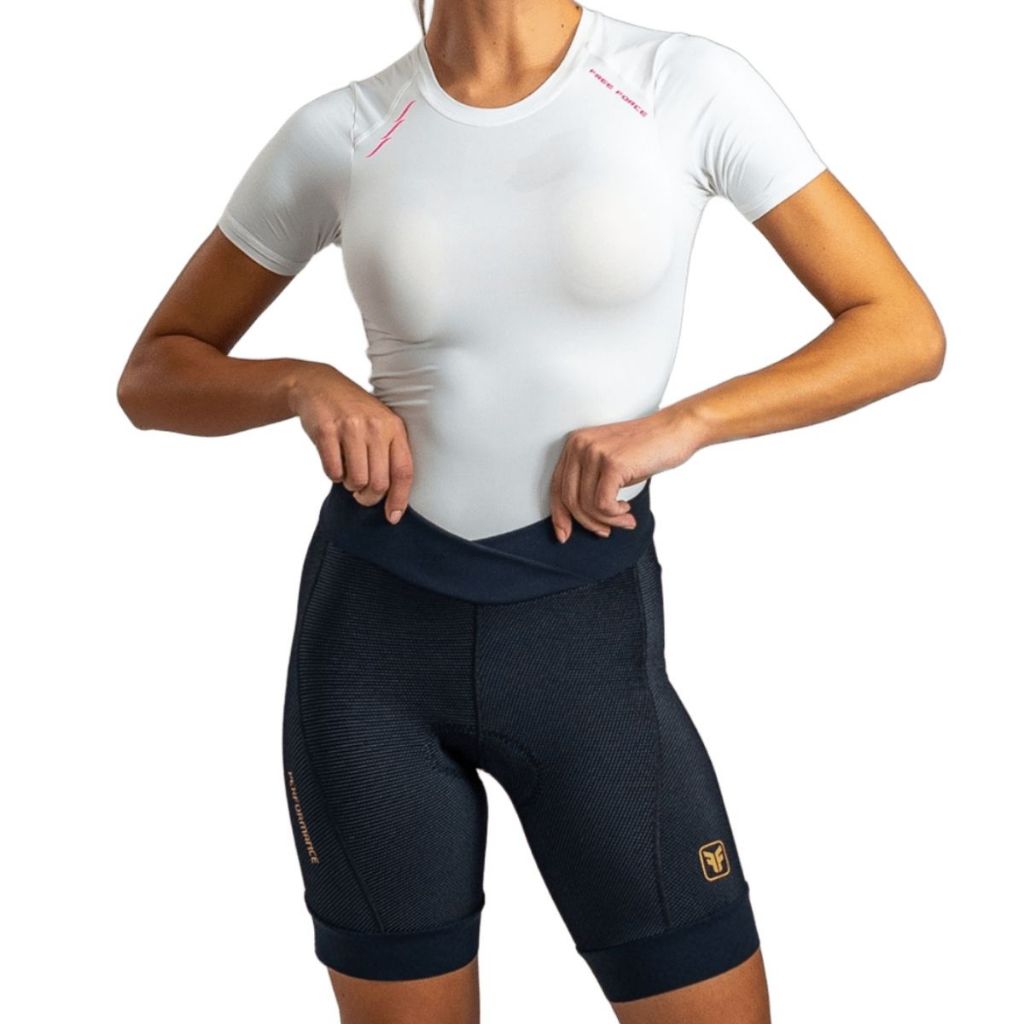 Bermuda ciclismo feminina Free Force Performance forro Invert Gel original