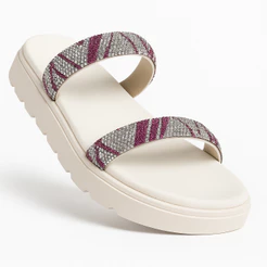 Papete Vizzano Strass Brilho Tratorada Original 6459.110 Branco e Magenta