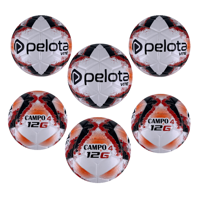 KIT 6 Bolas de Futebol de CAMPO Tamanho 4 - Pelota VITE