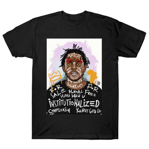Camiseta Estampa Adulto/Infantil Lançamento Unissex Em Algodão kendrick lamar cantor