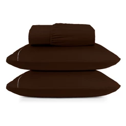 Jogo De Cama Solteiro Casal Queen King Percal 400 Fios 3 Peças Super Macio Toque Aveludado