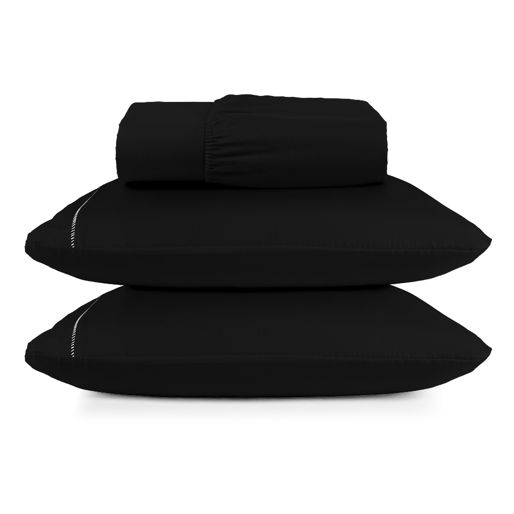 Kit Jogo De Lençol Cama Box Berço Solteiro Casal Queen King 400 Fios Micropercal 2 E 3 Peças Ponto Palito