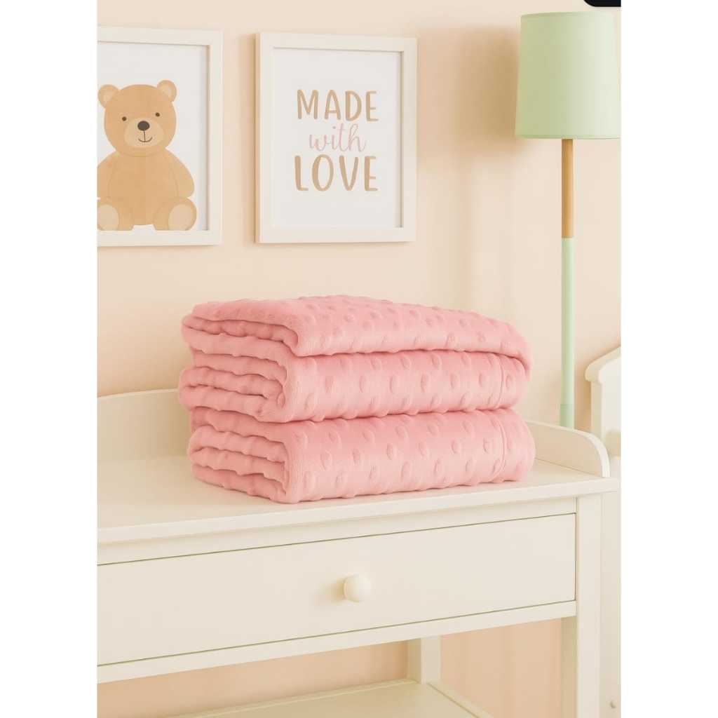 Cobertor bebe Antialérgico em Relevo Bege Marfim Manta de Inverno Grande 1m x 75 em Oferta na Shopee