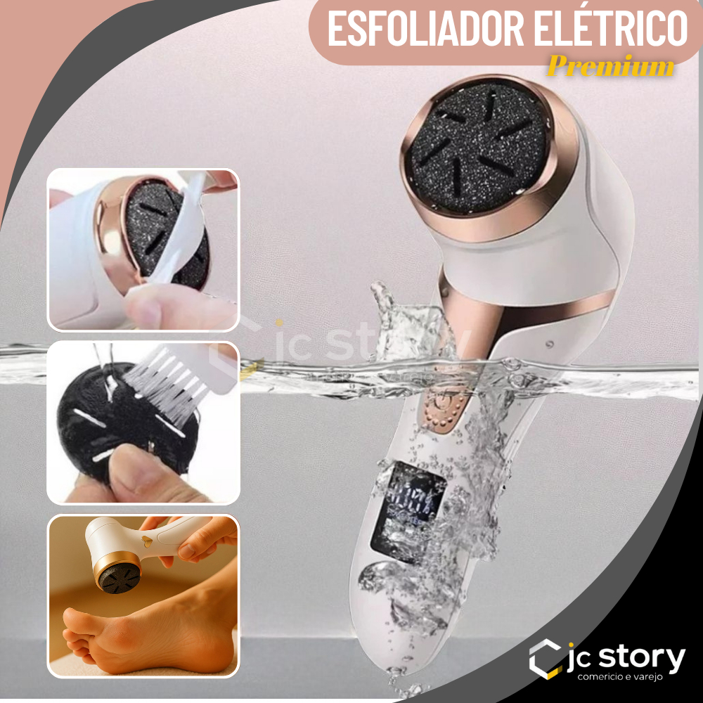 Lixa Elétrica Removedor Calo Esfoliador Pé Manicure Pedicure portatil recarregavel