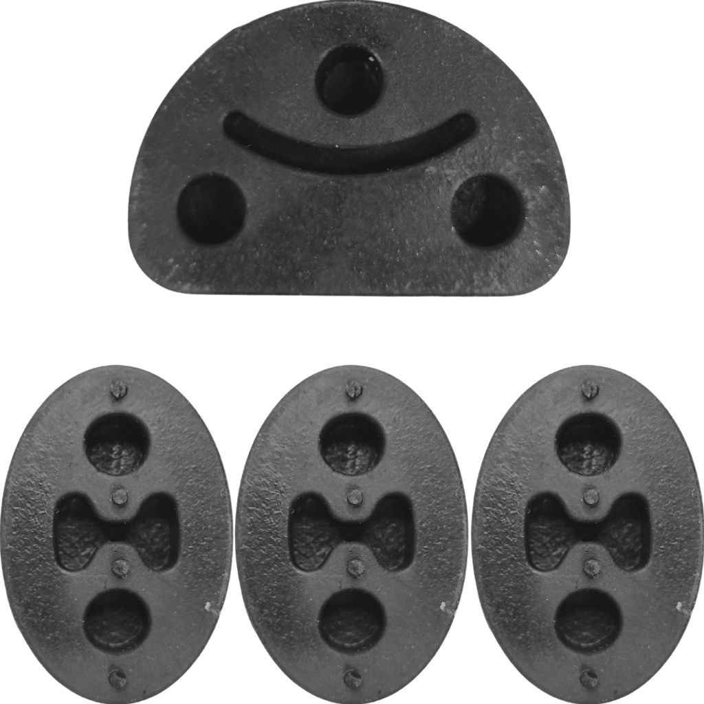 Kit 4 Coxim Escapamento Borracha Fiat Palio