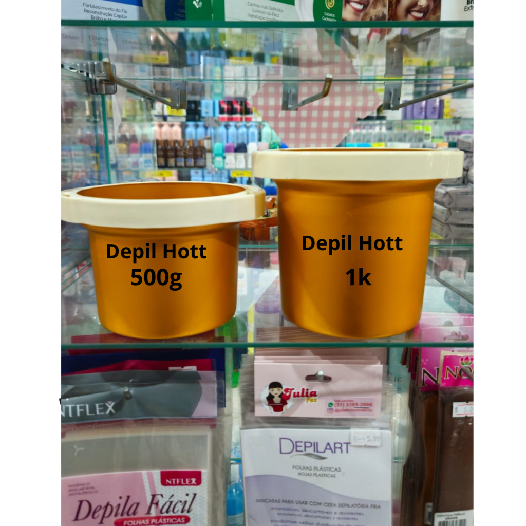 Refil Panela Depilatória Depil Hott 1kg Termocera Dourado