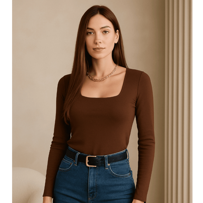 Blusa Manga Longa Feminina Segunda Pele Gola Quadrada Cacharrel P ao G3 Básica Termica